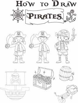 How to Draw Pirates: Easy & Fun Drawing Book for Kids Age 6-8 by