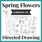 How to Draw Spring Flowers Directed Drawing