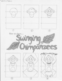 How to Draw Swinging Chimpanzees Instruction Page