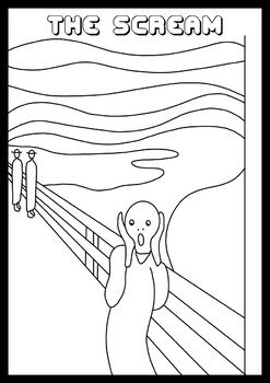How to Draw The Scream by Edvard Munch - Easy Step by Step by Hello Art Lab