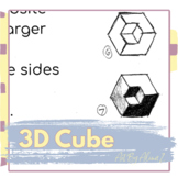 How to Draw a 3D Cube *** Remote Learning Applicable