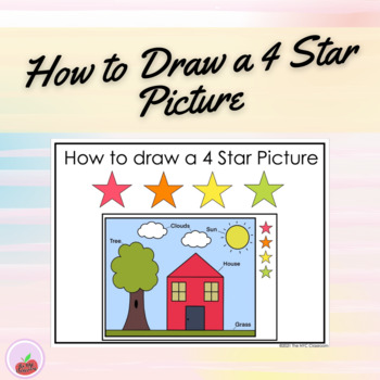 Preview of How to Draw a 4 Star Picture-Picture Rubric for Early Writers