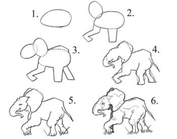 Preview of How to Draw a Baby Elephant