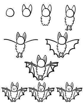 How to Draw a Bat by Creative Art Room Store | TPT