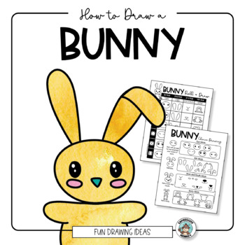 Preview of How to Draw a Bunny • Easy Art Activity • Roll A Bunny • Fun Art Sub Lesson