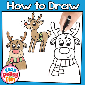 How to Draw a Reindeer - Drawing Games