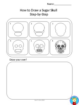 Preview of How to Draw a Decorated Sugar Skull