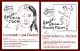 How to Draw: a Face AND The Human Figure Packets for Dista