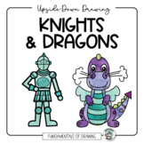 How to Draw a Knight & Dragon: Upside-Down Drawing - Medie