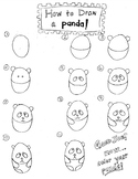 How to Draw a Panda & Bamboo (Free)