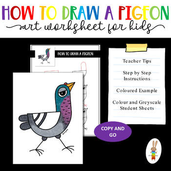 How to Draw a Pigeon - Step by Step Instructions - YouTube