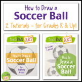 How to Draw a Soccer Ball - 2 Levels of Instruction for Gr