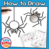 How to Draw a Spider | Halloween | October | Step by Step 
