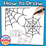 How to Draw a Spiderweb | Halloween | Step by Step Cobweb 
