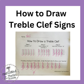 Treble Clef Drawing - How To Draw A Treble Clef Step By Step