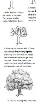 Preview of How to Draw a Tree Step by Step