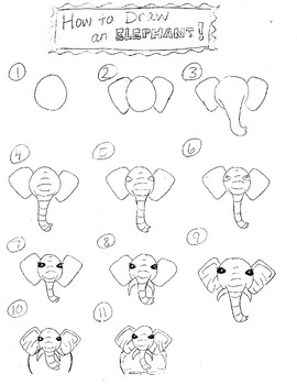 Preview of How to Draw an Elephant (Frontal View)
