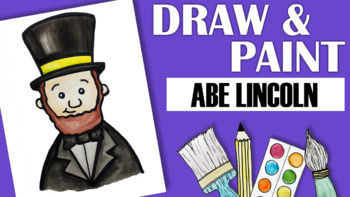 Preview of How to Draw and Paint Abraham Lincoln!