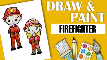 how to draw a firefighter