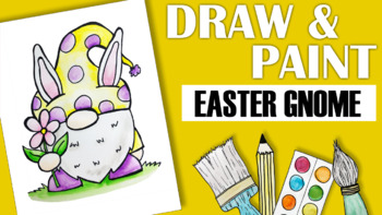 Preview of How to Draw and Paint an Easter Gnome!