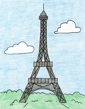 Drawing The Eiffel Tower Worksheets Teaching Resources Tpt