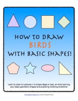 Preview of How to Draw with Basic Shapes Book - Birds