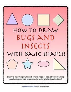 Preview of How to Draw with Basic Shapes Book - Bugs and Insects