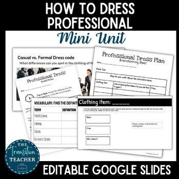Preview of How to Dress Professionally Mini Unit