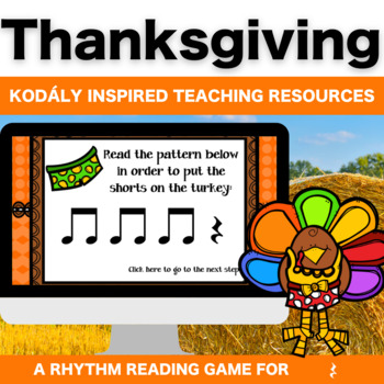 Preview of Interactive Thanksgiving Music Game: Dress a Turkey to practice Quarter Rest