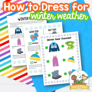 How to Dress for Winter Visual Routine by PreKPages | TpT