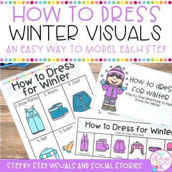 Preview of How To Dress for Winter Visuals | Winter Weather & Snow How To Activities