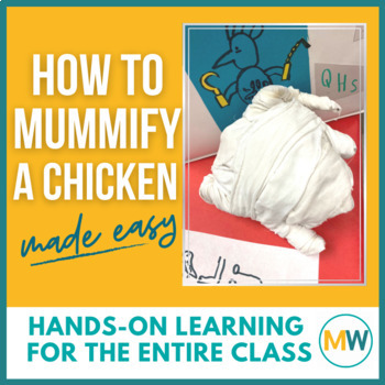 Preview of Chicken Mummy Made Easy | Hands-On Activity for Ancient Egypt Study