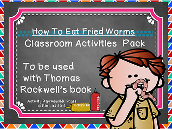 Preview of How to Eat Fried Worms Activity Pack