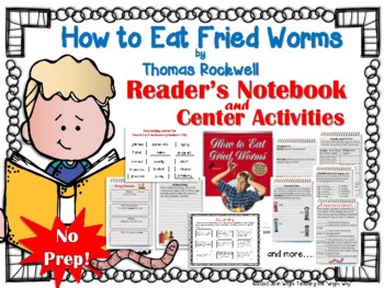 Preview of How to Eat Fried Worms {Book Study and Center Activities}