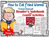 How to Eat Fried Worms {Book Study and Center Activities}