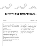 How to Eat Fried Worms Choice Board