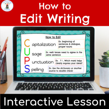 Preview of How to Edit Writing: Interactive Lesson for Google Slides
