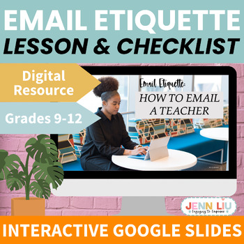 Preview of Email Etiquette/Writing an Email to a Teacher - High School Study Skills Lesson