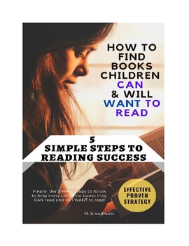 Preview of Reading Help - How to Find Books Children CAN & Will WANT to READ
