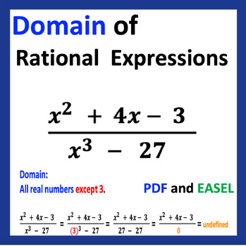 Preview of How to Find the Domain of Rational Expressions
