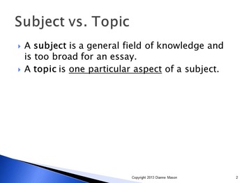 what is focus in an essay