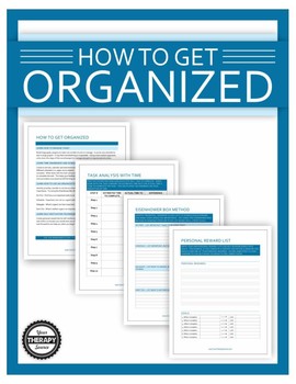 Preview of How to Get Organized Worksheets for Students