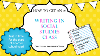 how to write a social studies essay