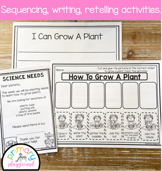 How to Grow A Plant Sequencing Activities by Primary Playground | TpT