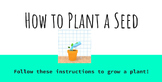 How to Grow Plants Picture Instruction Slideshow **EDITABLE**