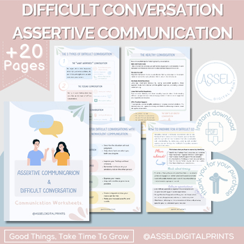 Preview of How to Have Difficult Conversations skills Assertive Communication tool