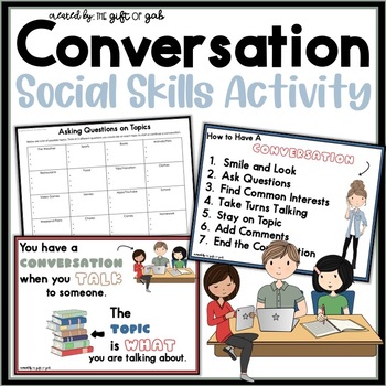 Conversation social skills activity
