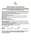 How to Help Your Child with Writing