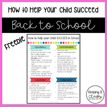 Preview of How to Help your child Succeed in School