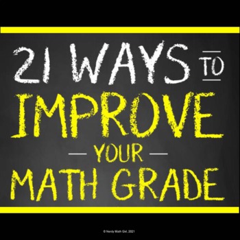 Preview of 21 Ways to Improve Your Math Grade